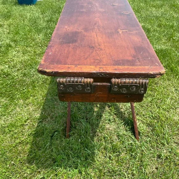 Vintage Primitive Wooden Antique Ironing Board Step Ladder - Picture 3 of 5